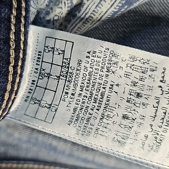 Guess Lincoln dark wash 34x29 slim straight jeans - Picture 7 of 8